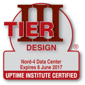 Сертификат проекта дата-центра NORD‑4 по стандарту Uptime Institute Tier III: Design.
